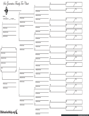18 Printable Genealogy Chart Template Forms Fillable Samples In PDF 