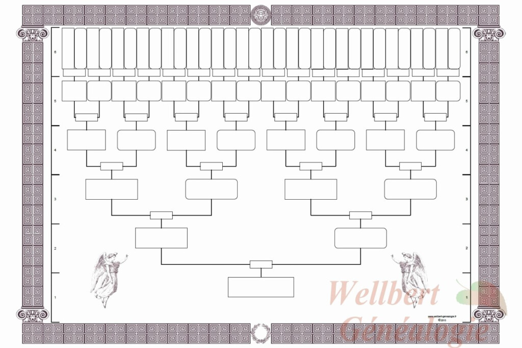 6 Generation Family Tree Template