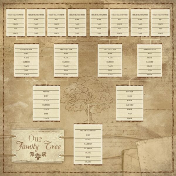Ancestry 2 Our Family Tree Chart Scrapbook Your Family Tree