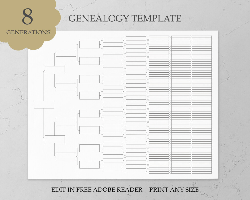 Blank Genealogy Chart Template