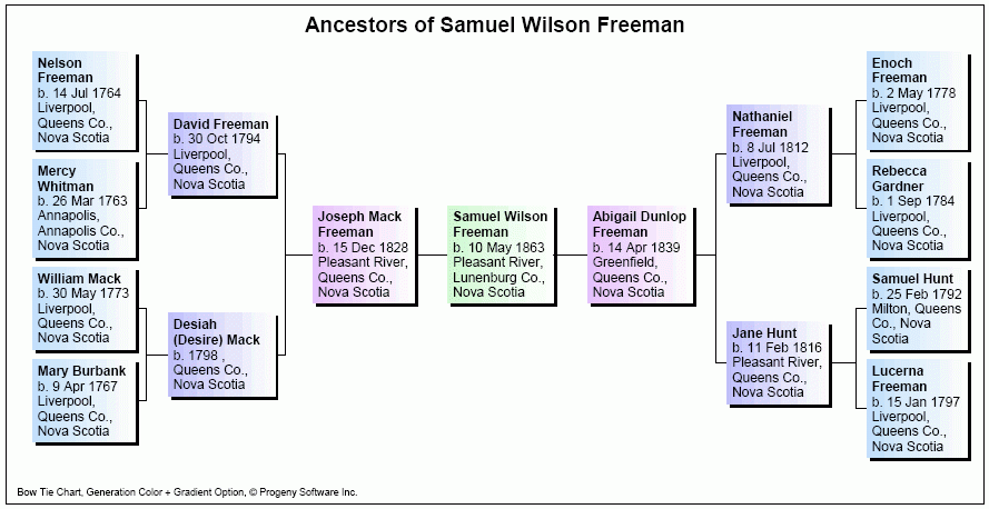 Bowtie Chart Sample Family Tree Charts