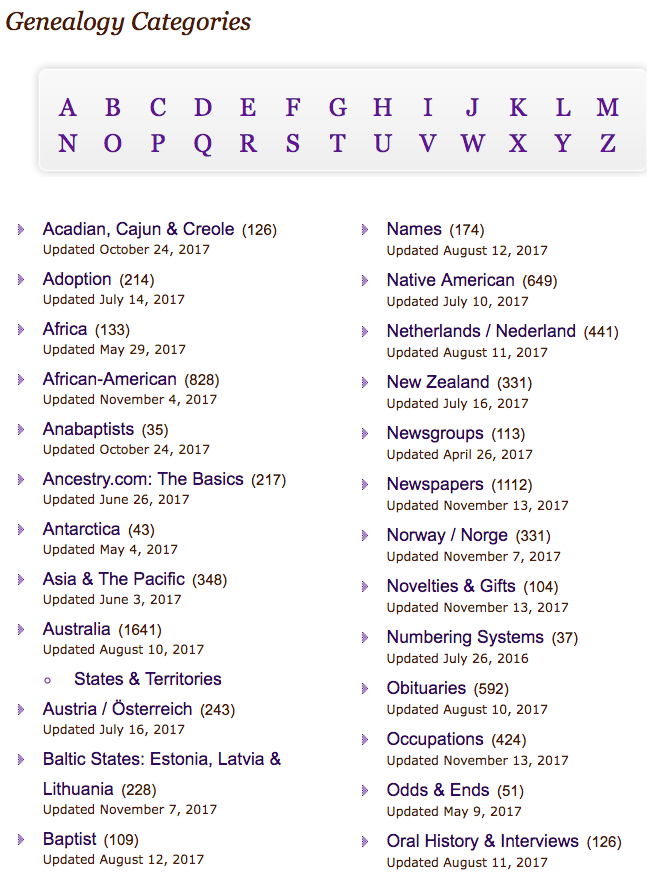 Climbing My Family Tree Free Or Fee Genealogy Click On Cyndi 39 s List