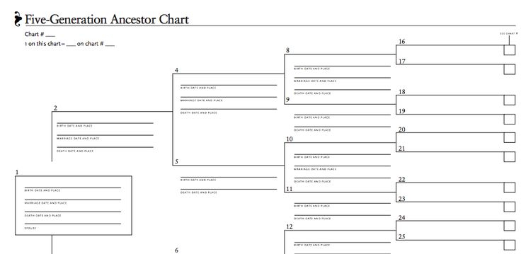 Download Our 5 Generation Ancestor Chart Family Tree Magazine 