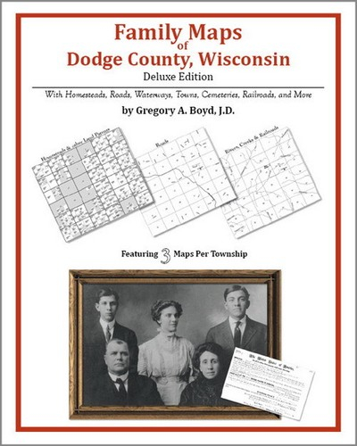 Family Maps Dodge County Wisconsin Genealogy WI Plat 9781420313642 EBay