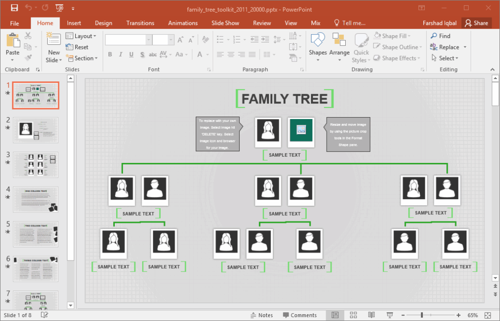 Family Tree Template For Excel with Examples 