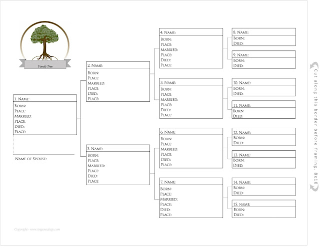 FREE Pedigree Charts For Kids And Teenagers Type Print Frame In 30 