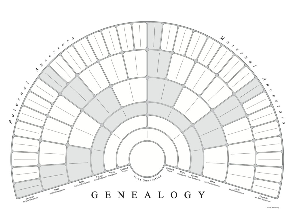 Genealogy Fan Chart Template
