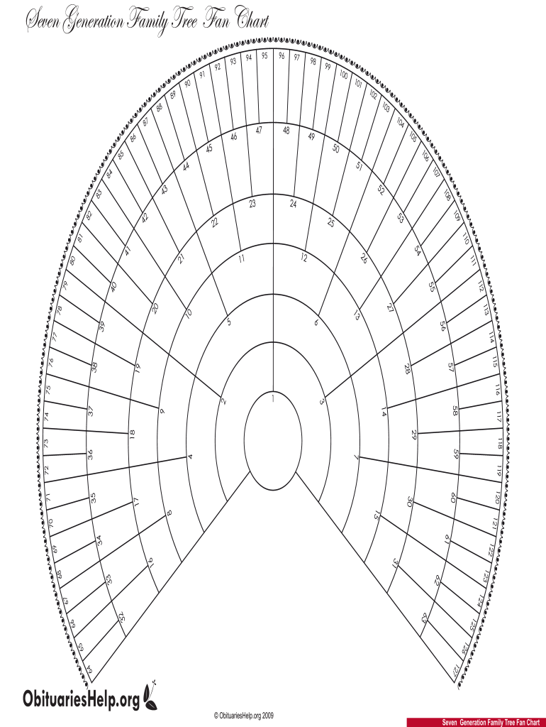 Genealogy Fan Chart Template Excel Fill Online Printable Fillable 