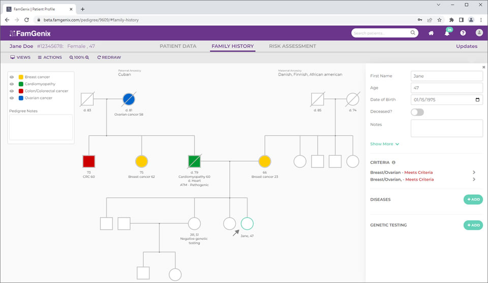 Genetic Counseling Programs Free Pedigree Tools