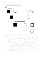 Genetics Case Study docx Colon Cancer A Case Of Genetic Bad Luck 