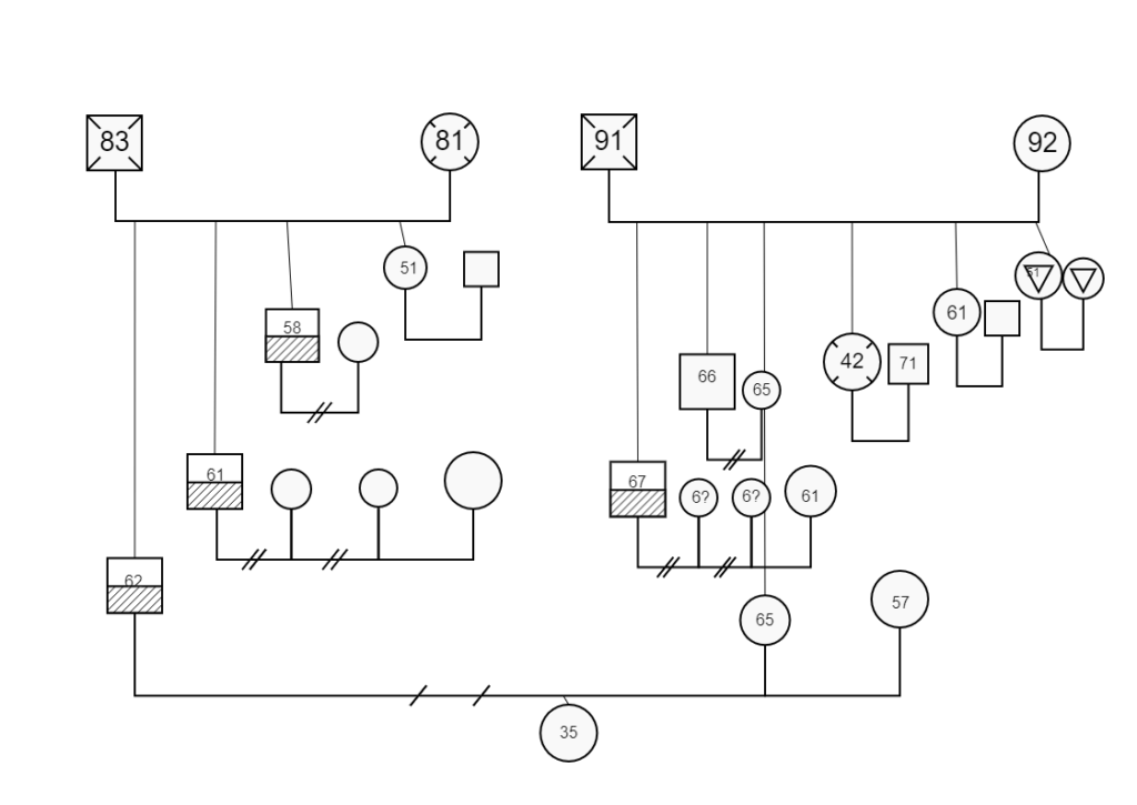 Genogram Of Divorce EdrawMax Template