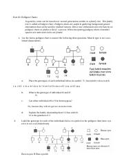 Homework 1 Page 13 docx Part 10 Pedigree Charts In Genetics Traits 
