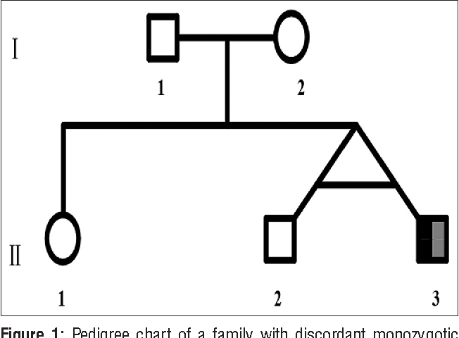 How Are Monozygous Twins Represented On A Pedigree Chart Chart Walls