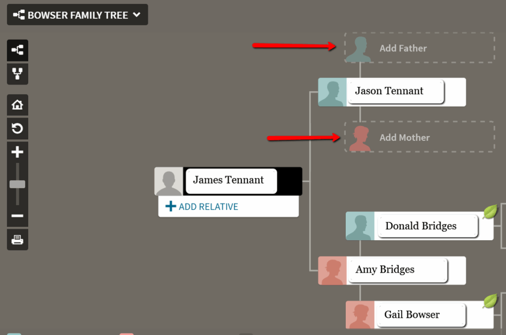 How To Create And Navigate The Birth Family And Adopted Family Pedigree 