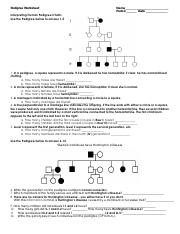 Interpreting Human Pedigree Charts Worksheet pdf Pedigree Worksheet 