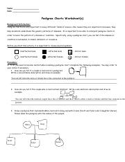 Pedigree 20Chart 20Worksheet pdf Name Date Pedigree Charts Worksheet 