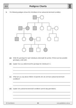 Pedigree Charts Worksheet By Good Science Worksheets TpT