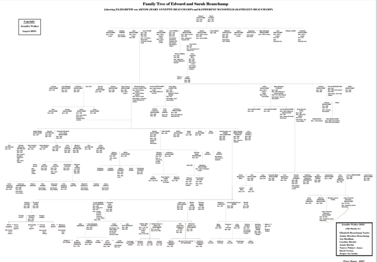 The Beauchamp Family Tree Elizabeth Von Arnim